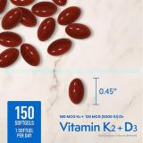 Member's Mark Vitamin K2 + D3 Softgels, 150 ct.
