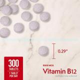 Member’s Mark Vitamin B12 Quick Dissolve Tablets, 5000 mcg, Cherry, 300 ct.