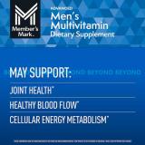 Member's Mark Advanced Men's Multivitamin Tablets, 275 ct.