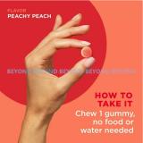 OLLY Adult Probiotic + Prebiotic Digestive Support Gummy, Peach, 70 ct.